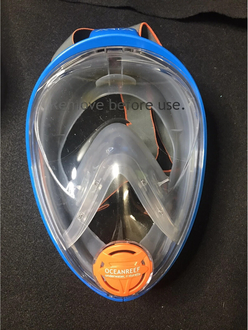 Ocean Reef Aria Classic Full Face Snorkeling Mask, Blue, Size: L / XL